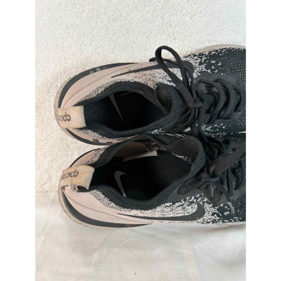 Nike Epic React Flyknit Running Shoes Sneakers Black Athletic Womens Size 11 - Picture 10 of 15